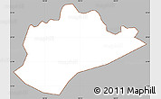 Gray Simple Map of Trung Khanh, cropped outside