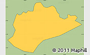 Savanna Style Simple Map of Trung Khanh, cropped outside