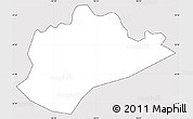Silver Style Simple Map of Trung Khanh, cropped outside