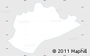 Silver Style Simple Map of Trung Khanh, single color outside