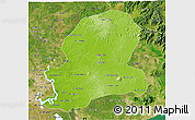 Physical 3D Map of Dong Nai, satellite outside