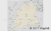 Shaded Relief 3D Map of Dong Nai, desaturated