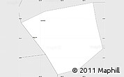 Silver Style Simple Map of Bien Hoa Town
