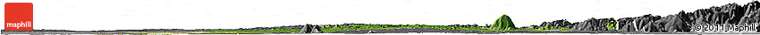 Satellite Horizon Map of Dong Nai, desaturated