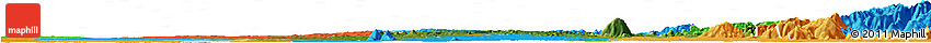 Satellite Horizon Map of Dong Nai, political outside