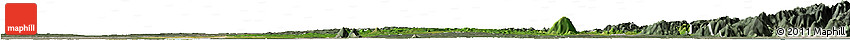 Satellite Horizon Map of Dong Nai, semi-desaturated