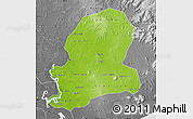 Physical Map of Dong Nai, desaturated