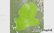 Physical Map of Dong Nai, semi-desaturated