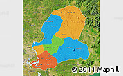 Political Map of Dong Nai, satellite outside