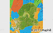 Satellite Map of Dong Nai, political outside