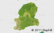Satellite Map of Dong Nai, single color outside