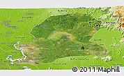 Satellite Panoramic Map of Dong Nai, physical outside