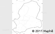 Blank Simple Map of Dong Nai, cropped outside, no labels
