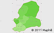 Political Shades Simple Map of Dong Nai, cropped outside