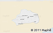 Classic Style 3D Map of Xuan Loc, single color outside