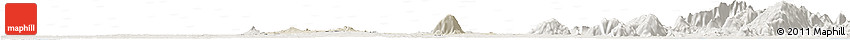 Shaded Relief Horizon Map of Xuan Loc, lighten