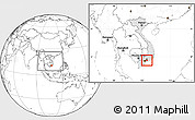 Blank Location Map of Xuan Loc, highlighted country, highlighted parent region, within the entire country
