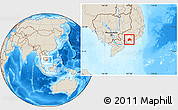 Shaded Relief Location Map of Xuan Loc, highlighted parent region