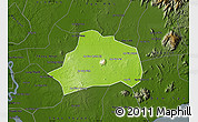 Physical Map of Xuan Loc, darken