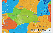 Physical Map of Xuan Loc, political outside