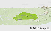 Physical Panoramic Map of Xuan Loc, lighten