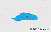 Political Panoramic Map of Xuan Loc, cropped outside