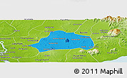 Political Panoramic Map of Xuan Loc, physical outside