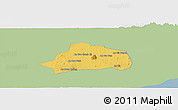 Savanna Style Panoramic Map of Xuan Loc, single color outside