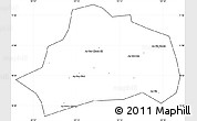 Blank Simple Map of Xuan Loc, cropped outside