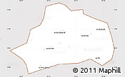 Classic Style Simple Map of Xuan Loc, cropped outside