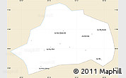 Classic Style Simple Map of Xuan Loc, single color outside