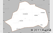 Gray Simple Map of Xuan Loc, cropped outside