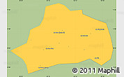 Savanna Style Simple Map of Xuan Loc, single color outside