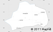 Silver Style Simple Map of Xuan Loc, single color outside