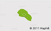 Physical 3D Map of Cao Lanh, cropped outside