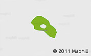 Physical 3D Map of Cao Lanh, single color outside