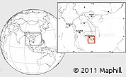 Blank Location Map of Cao Lanh, within the entire country