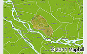 Satellite Map of Cao Lanh, physical outside