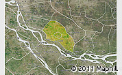 Satellite Map of Cao Lanh, semi-desaturated