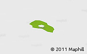 Physical Panoramic Map of Cao Lanh, single color outside
