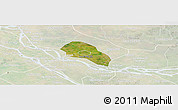 Satellite Panoramic Map of Cao Lanh, lighten