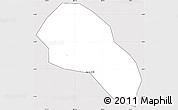 Silver Style Simple Map of Cao Lanh, cropped outside
