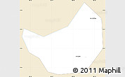 Classic Style Simple Map of Chau Thanh, single color outside