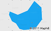 Political Simple Map of Chau Thanh, single color outside
