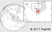 Blank Location Map of Dong Thap, highlighted country