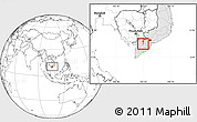Blank Location Map of Sa Dec, highlighted country