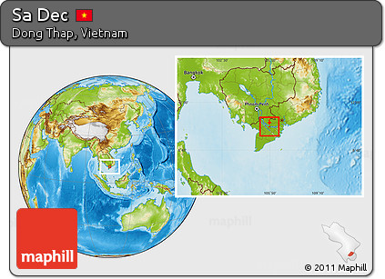 Physical Location Map of Sa Dec