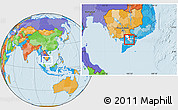 Political Location Map of Sa Dec, highlighted parent region