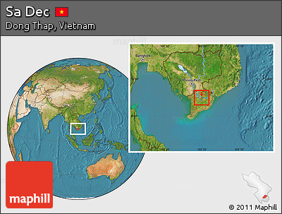 Satellite Location Map of Sa Dec