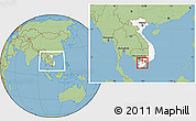 Savanna Style Location Map of Sa Dec, highlighted country, within the entire country